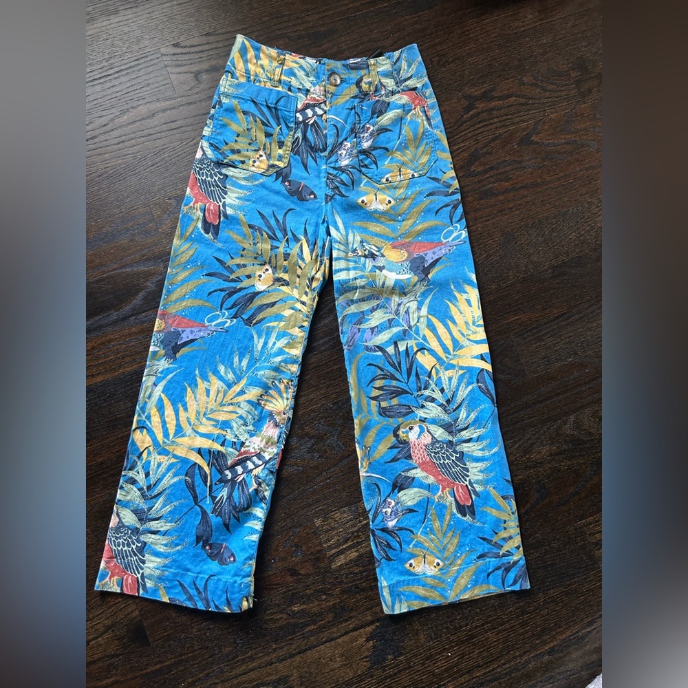 Anthropologie Maeve The Colette Linen Blend Pant